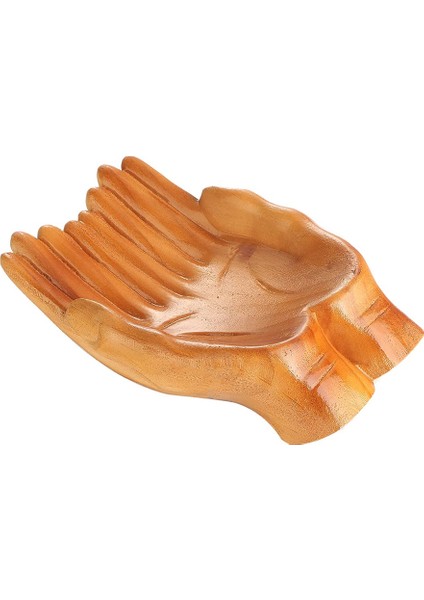 Teşhir Standı, Kristal Taş Hatıra Biblo Ekranı Için Kase Sunan Oymalı Eller, Oymalı El Kristal Teşhir Rafı (Yurt Dışından)