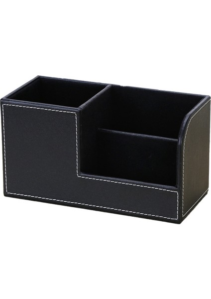 Deri Masa Düzenleyici, Ofis Malzemeleri Tutucu Masaüstü Kırtasiye Malzemesi Saklama Kutusu Kartvizit, Kalem, Kurşun Kalem, Uzaktan A (Yurt Dışından)