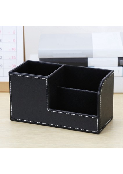 Deri Masa Düzenleyici, Ofis Malzemeleri Tutucu Masaüstü Kırtasiye Malzemesi Saklama Kutusu Kartvizit, Kalem, Kurşun Kalem, Uzaktan A (Yurt Dışından) fiyatları