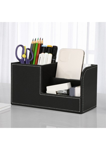Deri Masa Düzenleyici, Ofis Malzemeleri Tutucu Masaüstü Kırtasiye Malzemesi Saklama Kutusu Kartvizit, Kalem, Kurşun Kalem, Uzaktan A (Yurt Dışından) modelleri