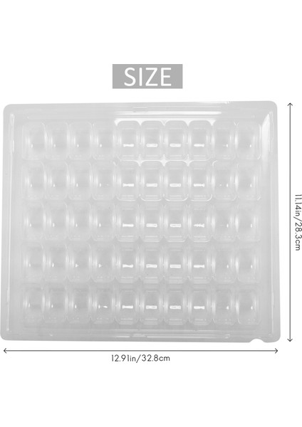 Şeffaf Pet Kapatılabilir Fransız Makaron Saklama Tepsileri - Set Başına 50 Makaron Tutar - 4 Takım Paketi (Yurt Dışından) fırsatları