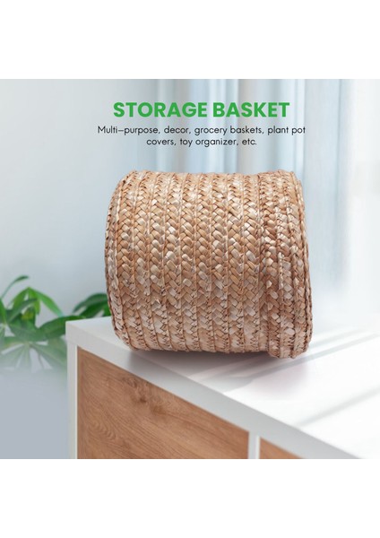 3 Adet/takım El Yapımı Saman Dokuma Depolama Sepeti Kapaklı Aperatif Organizatör Saklama Kutusu Çamaşır Sepetleri Rattan Depolama (Yurt Dışından) fiyatları