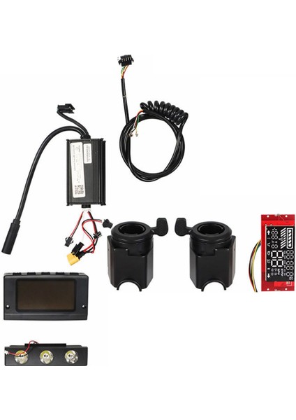 Elektrikli Scooter Aksesuarları 8 Inç Enstrüman Kontrolörü Ana Kart Ekranı Kugoo Için LED Lamba Kolu Eldiven (Yurt Dışından)