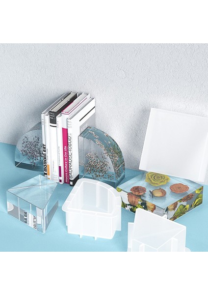 2 Adet Kitap Ayracı Reçine, Kitap Organize Silikon Epoksi Reçine Kitaplar Için, Masaüstü Düzenleyici, Ofis Ev Dekorasyonu (Yurt Dışından) fiyatları