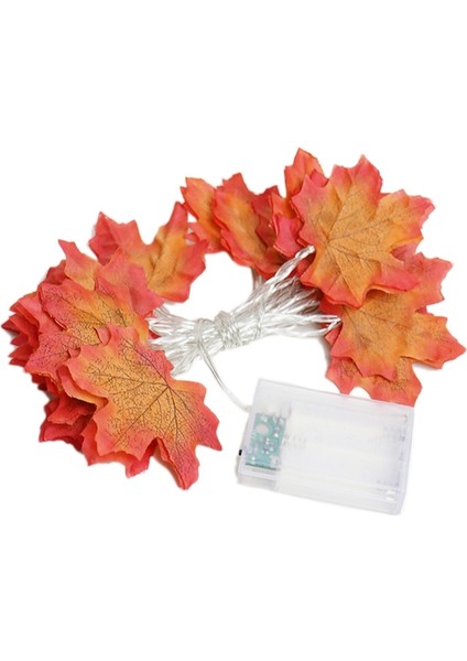 3 Metre 20LED Işıklı Çelenk, Dekor Dize Işıkları, Tatil Için Hediye Sonbahar Dekoru, Sıcak Beyaz (Yurt Dışından)