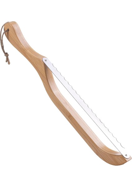 Ahşap Ekmek Yay Bıçağı 15.8 Inç Tırtıklı Bıçak Ahşap Saplı Ekmek Dilimleme Ev Yapımı Ekmek Ekşi Mayalı Ekmek Kesici (Yurt Dışından)