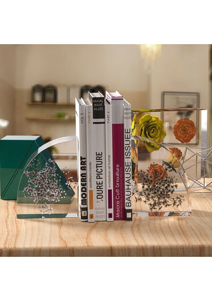 2 Adet Kitap Ayracı Reçine, Kitap Organize Silikon Epoksi Reçine Kitaplar Için, Masaüstü Düzenleyici, Ofis Ev Dekorasyonu (Yurt Dışından) indirimleri