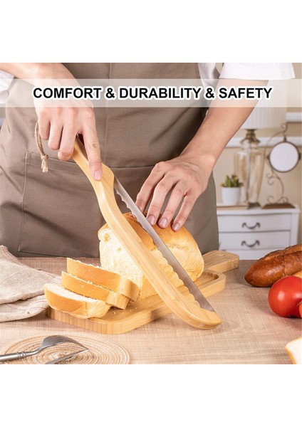 Ahşap Ekmek Yay Bıçağı 15.8 Inç Tırtıklı Bıçak Ahşap Saplı Ekmek Dilimleme Ev Yapımı Ekmek Ekşi Mayalı Ekmek Kesici (Yurt Dışından) fırsatları