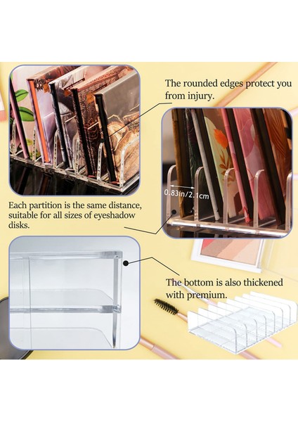 Adet Akrilik Göz Farı Paleti Makyaj Organizatör, 7 Hücreli Kozmetik Depolama, Kozmetik Için Aksesuar Depolama Organizatör (Yurt Dışından) indirimleri