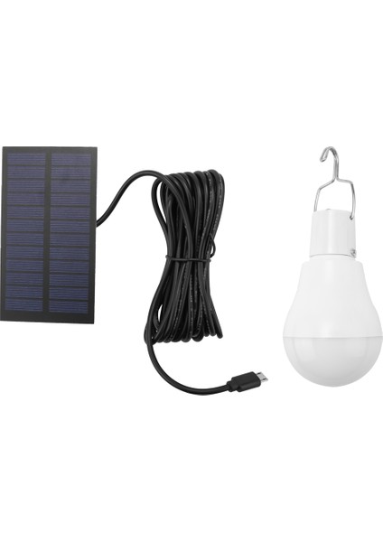 Taşınabilir LED Güneş Işığı 15W Ampul LED Lamba USB Şarj Edilebilir Güneş Enerjili Açık/kapalı Seyahat Kamp Bahçe Lambası (Yurt Dışından)