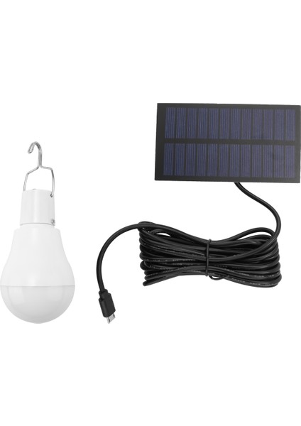 Taşınabilir LED Güneş Işığı 15W Ampul LED Lamba USB Şarj Edilebilir Güneş Enerjili Açık/kapalı Seyahat Kamp Bahçe Lambası (Yurt Dışından)