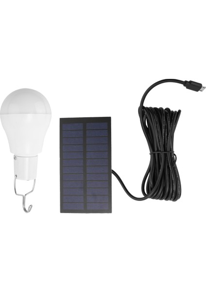 Taşınabilir LED Güneş Işığı 15W Ampul LED Lamba USB Şarj Edilebilir Güneş Enerjili Açık/kapalı Seyahat Kamp Bahçe Lambası (Yurt Dışından)