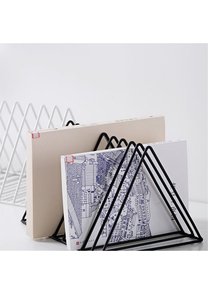 Masaüstü Üçgen Kitap Standı Demir Depolama Rafı, Siyah Masaüstü Kitaplık Organizatör, Masaüstü Kitaplık Modern Kitaplık (Yurt Dışından) modelleri