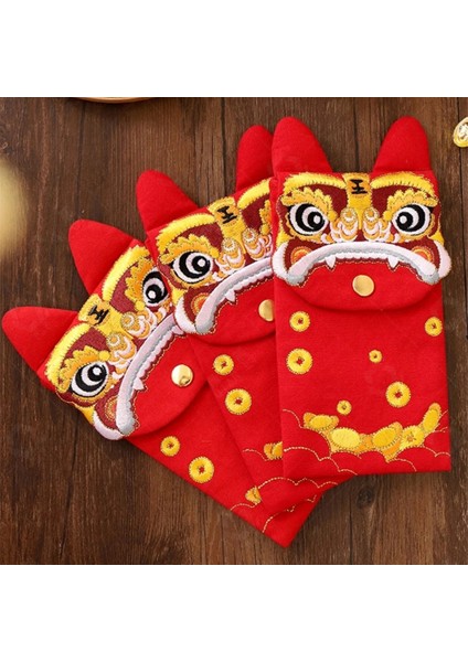 Çin Kırmızı Zarflar Hongbao Hediye Paketi Çanta Nakış Şanslı Para Cepler Yeni Yıl 2022 Bahar Şenliği Için (Yurt Dışından)