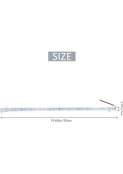 50CM 12V 36 LED 5630 Smd Sert Şerit Bar Işığı Alüminyum Sert Beyaz (Yurt Dışından) fırsatları