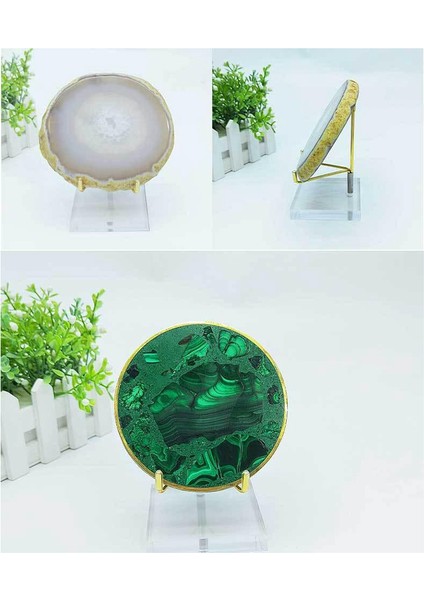 2 Adet Ayarlanabilir Metal Kol Ekran Standı Şövale Şeffaf Akrilik Tabanlı Değerli Taşlar Kristal Mineral Plakalar (Yurt Dışından) fırsatları