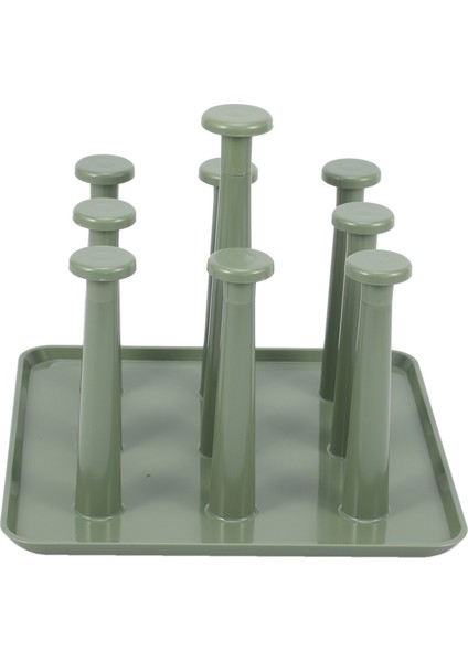 Plastik Cam Bardak Raf Su Kupa Drenaj Kurutma Organizatör Drenaj Tutucu Standı 9 Bardak Ev Mutfak Malzemeleri Sıcak Yeşil (Yurt Dışından) fiyatları