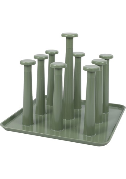Plastik Cam Bardak Raf Su Kupa Drenaj Kurutma Organizatör Drenaj Tutucu Standı 9 Bardak Ev Mutfak Malzemeleri Sıcak Yeşil (Yurt Dışından) modelleri