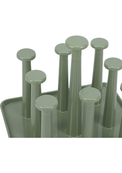 Plastik Cam Bardak Raf Su Kupa Drenaj Kurutma Organizatör Drenaj Tutucu Standı 9 Bardak Ev Mutfak Malzemeleri Sıcak Yeşil (Yurt Dışından) indirimleri