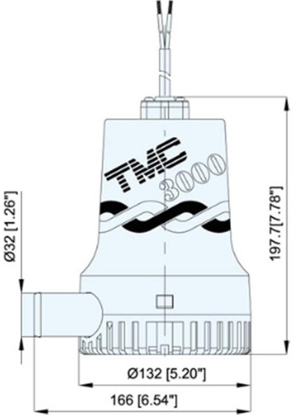 SR12120 Sintine Pompası 12V 3000 Gph