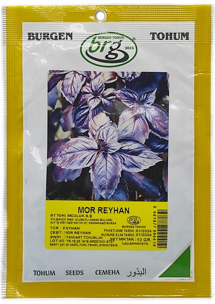 Bt Mor Reyhan Tohumu 10 gr