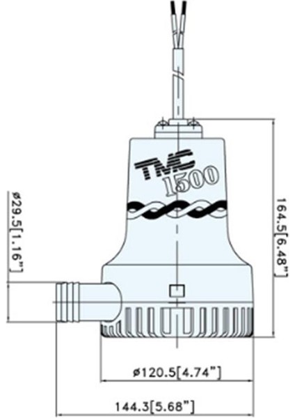 SR12108 Sintine Pompası 12V 1500 Gph