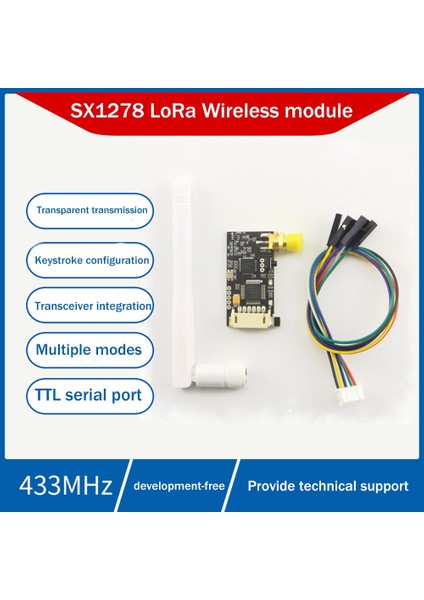 SX1278 433M Lora Kablosuz Modül Uart Seri Port Verici ve Alma Modülü (Yurt Dışından)