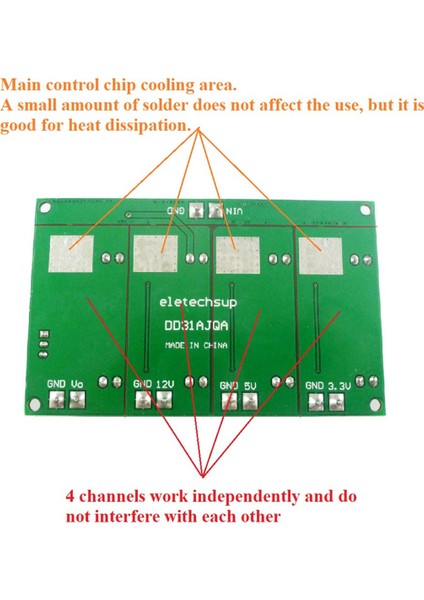 3A 4 Kanal Çoklu Anahtarlama Güç Kaynağı Modülü 3.3V 5V 12V Ayarlanabilir Çıkış Dc Dc Düşürücü Dönüştürücü Kurulu (Yurt Dışından)