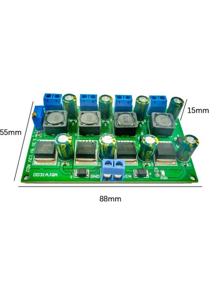 3A 4 Kanal Çoklu Anahtarlama Güç Kaynağı Modülü 3.3V 5V 12V Ayarlanabilir Çıkış Dc Dc Düşürücü Dönüştürücü Kurulu (Yurt Dışından)