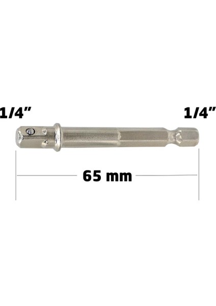 6130 Bits Saplı Lokma Adaptörü 1/4" 65 mm