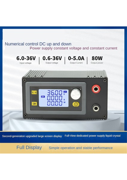 Dc Cnc Boost Dönüştürücü 80W 6-36V Ayarlanabilir Düzenlenmiş Güç Kaynağı Girişi Sabit Voltaj Solar Şarj Modülü (Yurt Dışından)