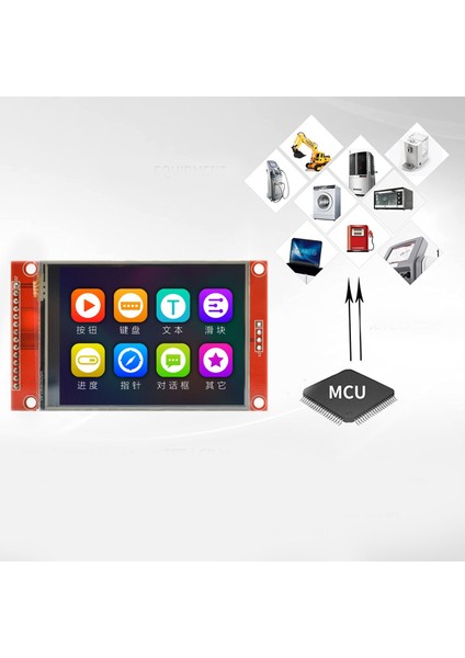 2.8 Inç 240X320 Spı Tft LCD Ekran Modülü Spı Seri Port 51 Sürücü ILI9341V LCD Seri Port Modülü STM32 Sürücü Ekranı (Yurt Dışından)
