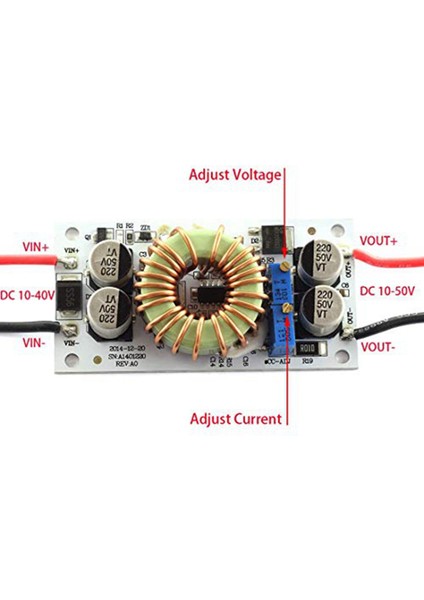 250W Dc-Dc Modülü 10-40V Ila 10-50V 6A Ayarlanabilir Step-Up Güç Kaynağı Modülü 250W Booster cc Cv Güç Dönüştürücü Modülü (Yurt Dışından)