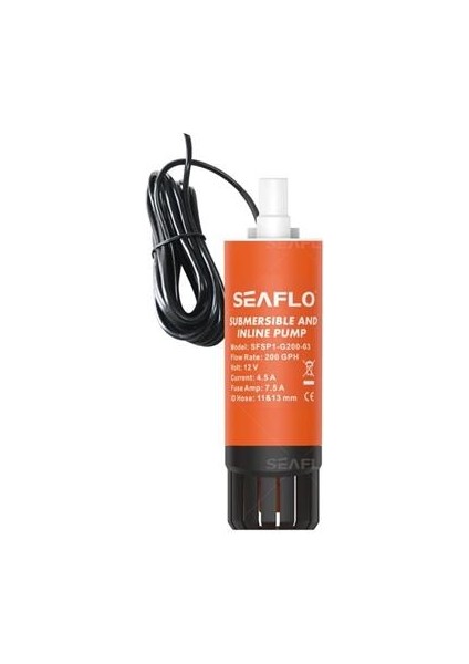 SFSP1-G200-03B Sintine Dalgıç Pompa 12 Volt 200 Gph 37.7mm Dış Çap