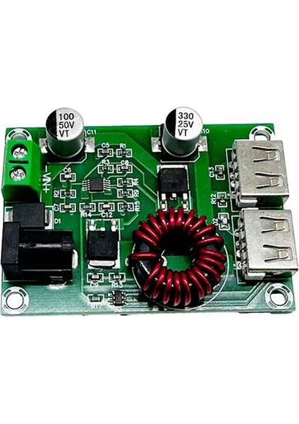 XH-M224 Çift USB Çıkış Modülü 5V 6A Voltaj Regülatörü Modülü Çift 5V 3A Şarj Edilebilir Şarj Devre Kartı Modülü (Yurt Dışından)