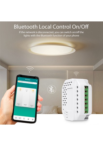 Neo Tuya Wifi Akıllı 2 Yollu Işık Kontrol Anahtar Modülü Çok Fonksiyonlu Taşınabilir Tuya Wifi Anahtar Modülü (Yurt Dışından)