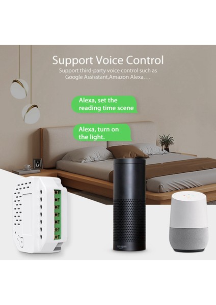 Neo Tuya Wifi Akıllı 2 Yollu Işık Kontrol Anahtar Modülü Çok Fonksiyonlu Taşınabilir Tuya Wifi Anahtar Modülü (Yurt Dışından)