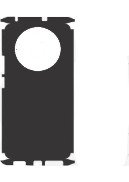 Realme 11 Pro İle Uyumlu Deri Desenli Siyah Arka Kaplama
