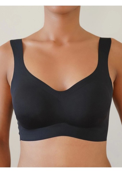 Fk Lazer Kesim Pedli Seamless Bralet Sütyen Siyah