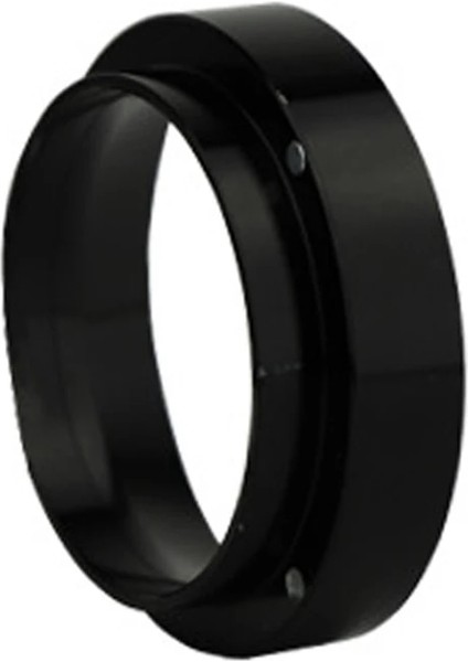 Siyah Stil 51 mm Manyetik Kahve Dozaj Halkası Espresso Toz Konteyner Öğütücü Demleme Kasesi Kahve Tozu Portafilter (Yurt Dışından)