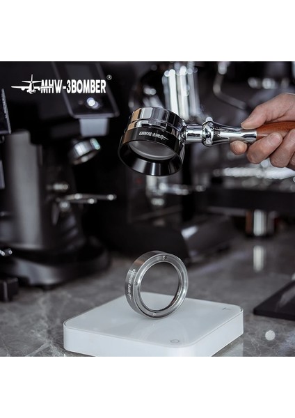 Gri Tarzı 58 mm 58MM Espresso Manyetik Kahve Dozaj Halkası Portafilters Kahve Filtresi Catcher Espresso Bira Barista Aracı Için Yedek Yüzük (Yurt Dışından) modelleri
