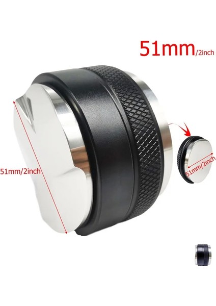 Çift Dış Müdahale 51MM Stili 304 Paslanmaz Çelik Kahve Sabotaj mm Ayarlanabilir Yükseklik Toz Çekiç Bez Kahve Distribütörü Kahve Dağıtım Aracı (Yurt Dışından)