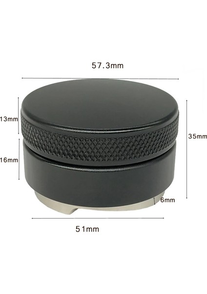 Çift Dış Müdahale 51MM Stili 304 Paslanmaz Çelik Kahve Sabotaj mm Ayarlanabilir Yükseklik Toz Çekiç Bez Kahve Distribütörü Kahve Dağıtım Aracı (Yurt Dışından) modelleri