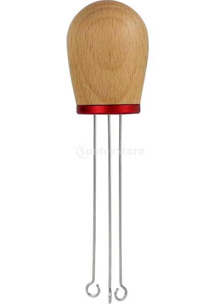 Kayın Ağacı Stili Masif Ahşap Saplı Espresso Kahve Tamper Karıştırma Iğnesi Distribütör Espresso Makinesi Aracı El Tamperleri Espresso Tamper Iğnesi (Yurt Dışından)