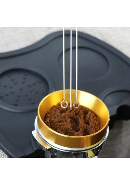 Kayın Ağacı Stili Masif Ahşap Saplı Espresso Kahve Tamper Karıştırma Iğnesi Distribütör Espresso Makinesi Aracı El Tamperleri Espresso Tamper Iğnesi (Yurt Dışından)