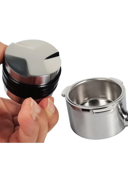 2kulak 51MM Filtre W2 Stili 304 Paslanmaz Çelik Çift Taraflı Derinlikli Kahve Distribütörüseviye ve El Kurcalama Portafiltreleri (Yurt Dışından) indirimleri