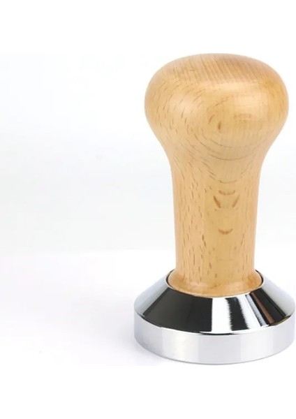 Ahşap Tarzı 51 mm M Kahve Sabotaj Ahşap Saplı Basın Düz Taban Espresso Makinesi Öğütücü Toz Çekiç Bira Kase Kahve Barista Çok (Yurt Dışından)