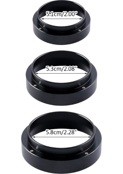 51 mm Gümüş Stil Espresso Dozaj Huni Paslanmaz Çelik Malzeme Kahve Dozaj Halkası Espresso Barista Huni 1 Adet (Yurt Dışından) modelleri
