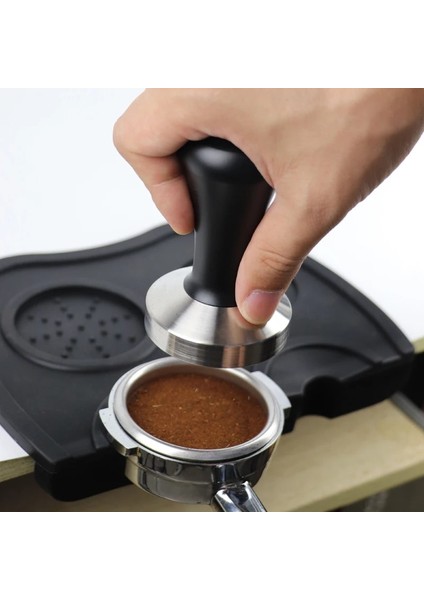 Siyah 58 mm Stili Amper El Yapımı Kahve Sıkıştırılmış Toz Çekiç Espresso Makinesi Cafe Barista Araçları Makine Aksesuarları (Yurt Dışından) indirimleri