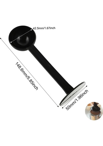 Plastik Kaşık Stili Alüminyum Akıllı Kahve Dozaj Halkası Demleme Kasesi Kahve Yakında Toz Espresso Barista Portafilter (Yurt Dışından)